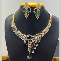 Jain Jewellers Premium American Diamond Designer Necklace Set