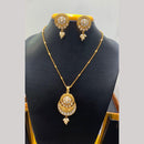 Jain Jewellers Graceful Pota Stone And Beads Ethnic Pendant Jewellery Set