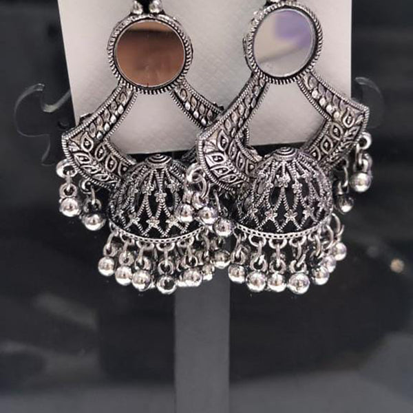 Kavita Art Oxidised Plated Jhumki Earrings