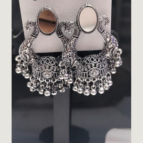 Kavita Art Oxidised Plated Jhumki Earrings