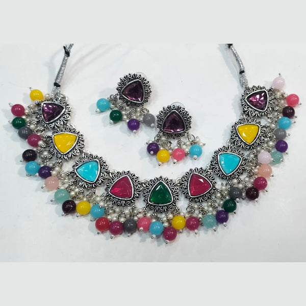 Kavita Art Oxidised Plated Necklace Set
