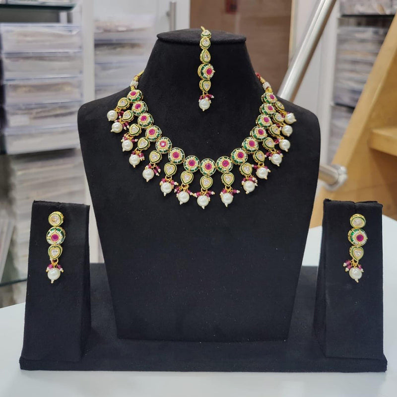 Kavita Art Gold Plated Austrian Stone Necklace Set