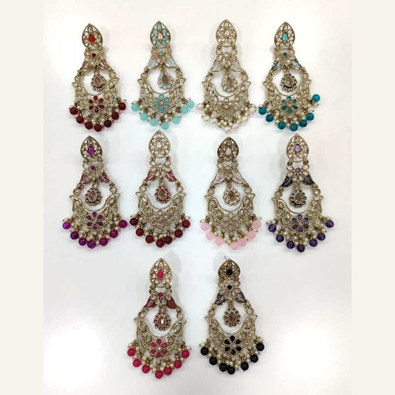 Kavita Art Gold Plated Crystal Stone Dangler Earrings (1 Piece Only)