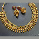 Kavita Art Gold Plated Pota Stone Necklace Set