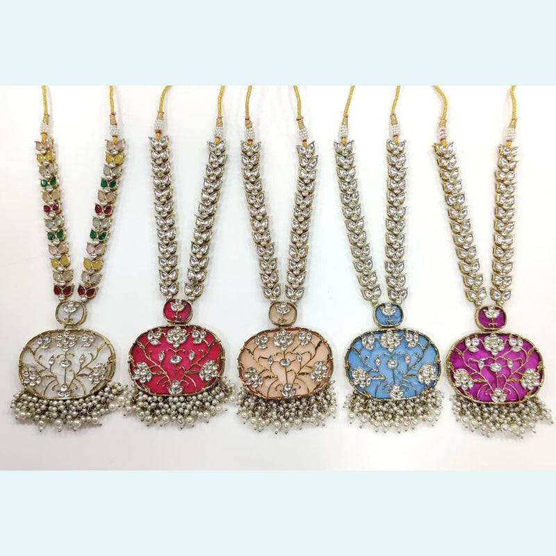 Kavita Art Gold Plated Kundan Stone Necklace Set