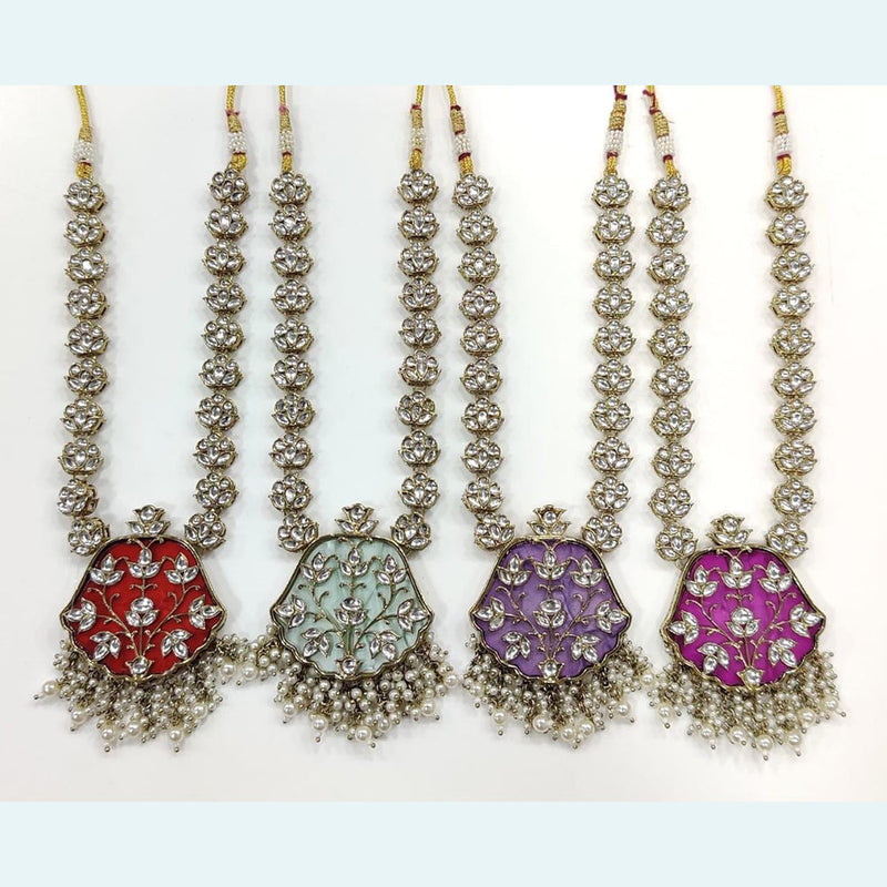 Kavita Art Gold Plated Kundan Stone Necklace Set