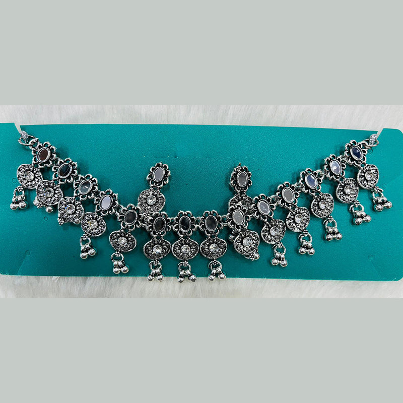 Kavita Art Oxidised Plated Mirror Necklace Set