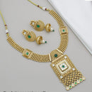 Kavita Art Gold Plated Kundan Stone And Meenakari Necklace Set