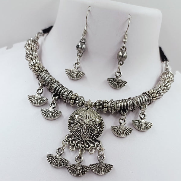 Kavita Art Oxidised Plated Necklace Set