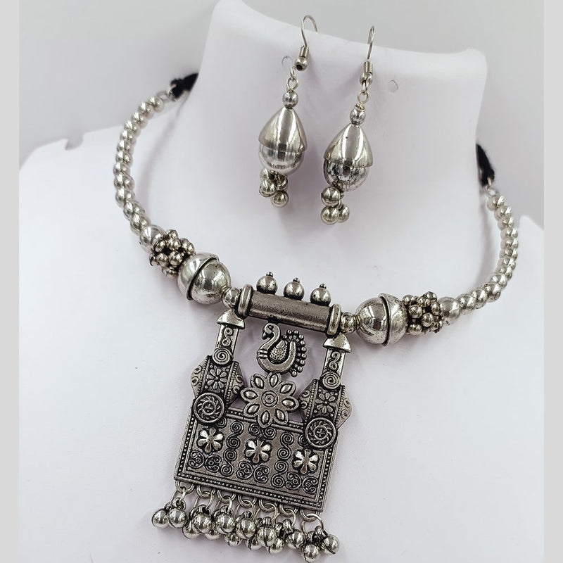 Kavita Art Oxidised Plated Necklace Set