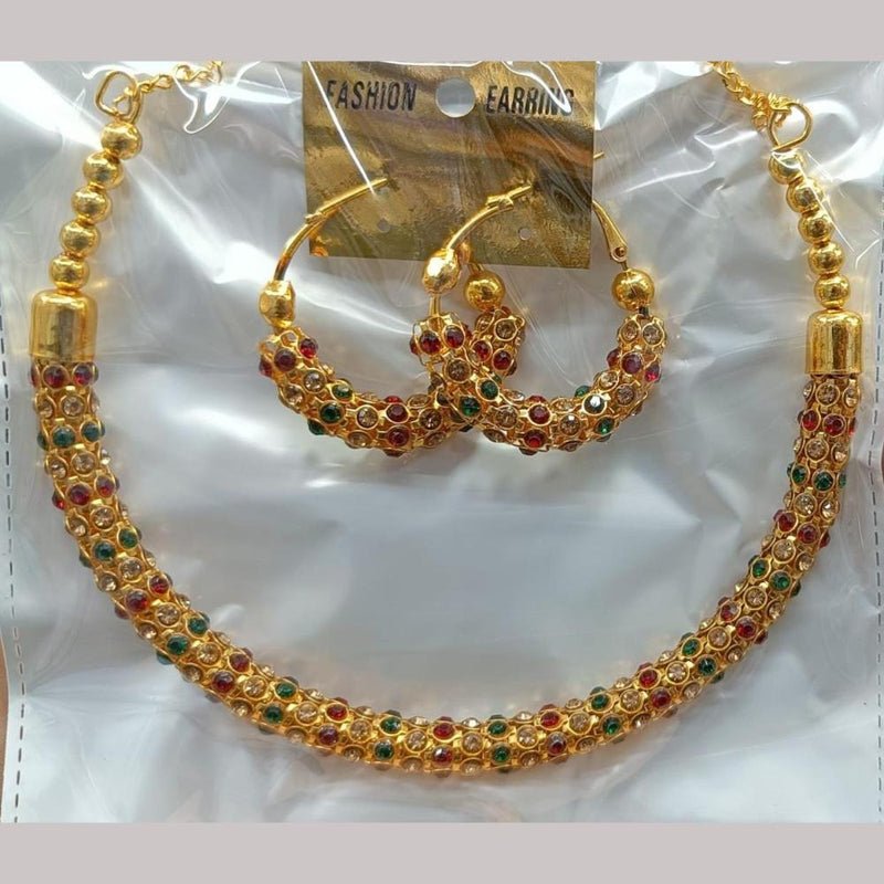 Kavita Art Gold Plated Austrian Stone Necklace Set