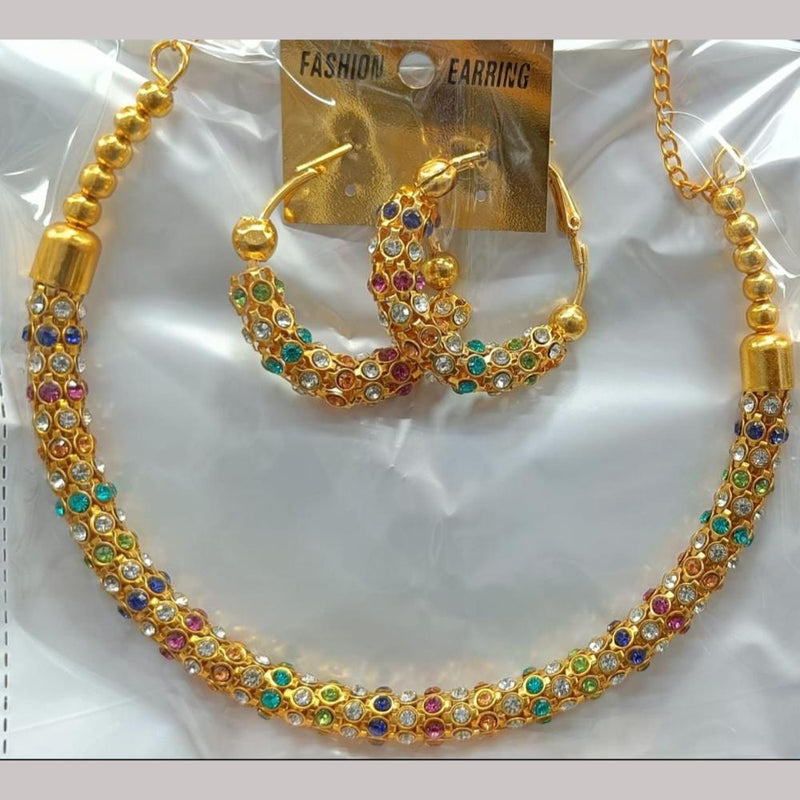 Kavita Art Gold Plated Austrian Stone Necklace Set