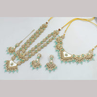 Kavita Art Gold Plated Crystal Stone And Beads Necklace Combo