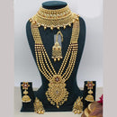 Kavita Art Gold Plated Pota Stone Necklace Combo