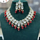 Kavita Art Gold Plated Crystal Stone And Beads Necklace Set