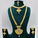 Kavita Art Gold Plated Pota Stone Double Necklace Set