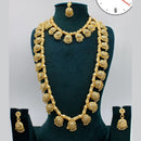 Kavita Art Gold Plated Pota Stone Double Necklace Set