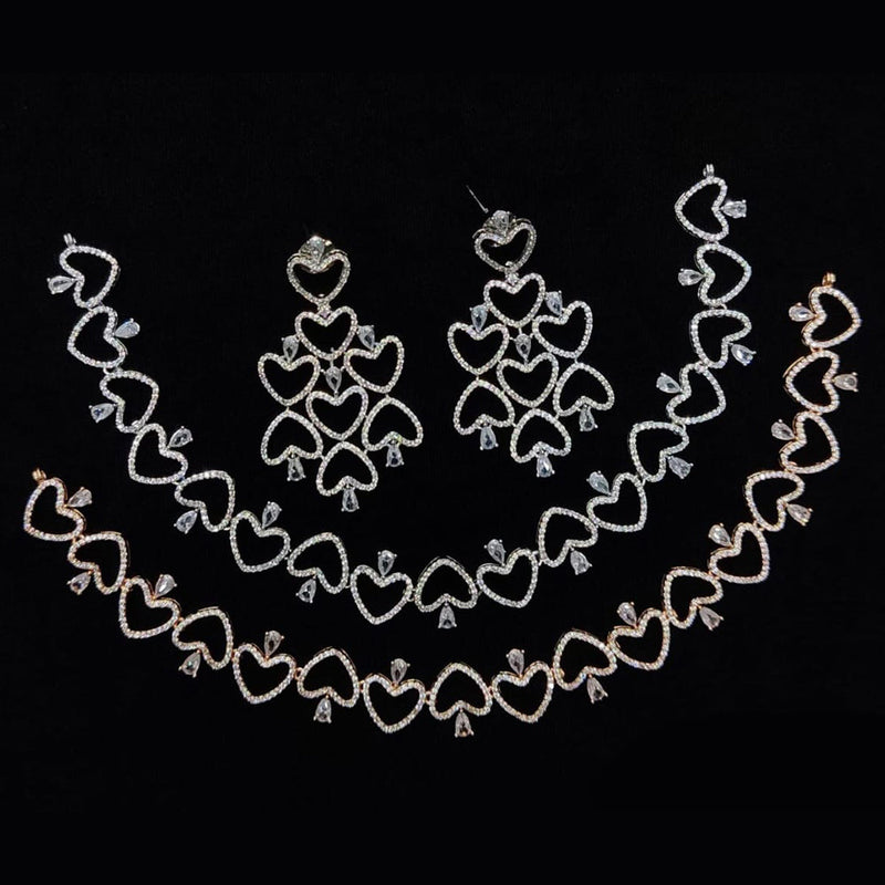 Kavita Art American Diamond Necklace Set