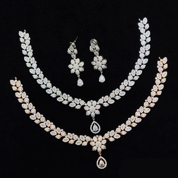 Kavita Art American Diamond Necklace Set