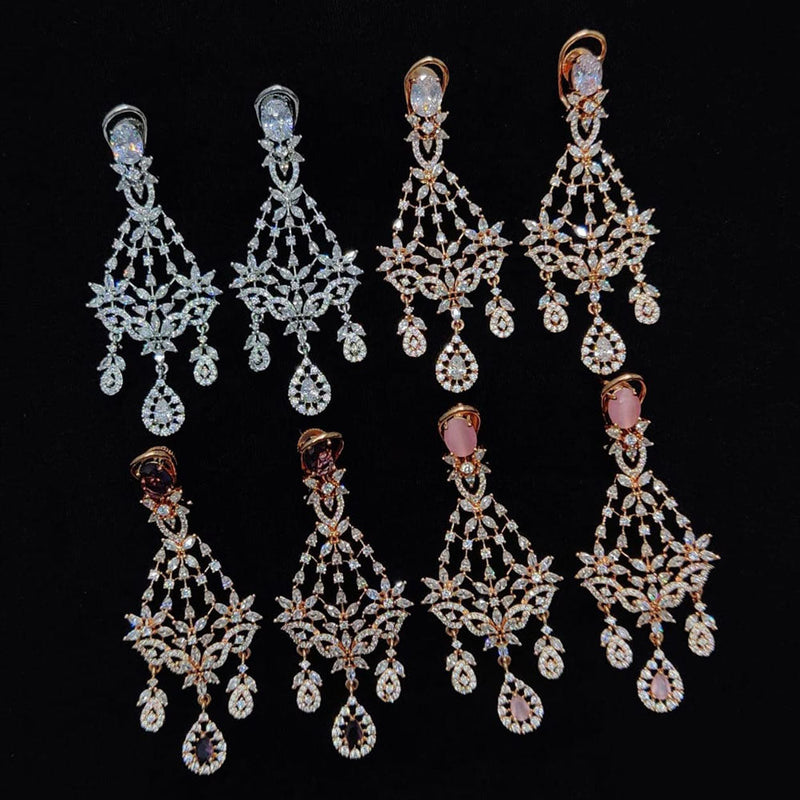 Kavita Art  American Diamonds Dangler Earrings