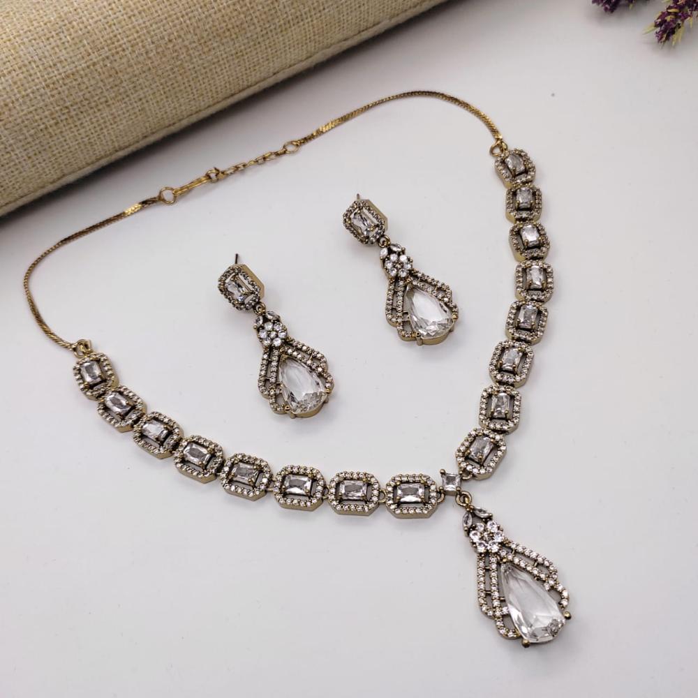 Kavita Art American Diamond Necklace Set