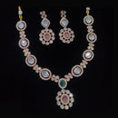 Kavita Art Gold Plated Polki Kundan Stone Necklace Set