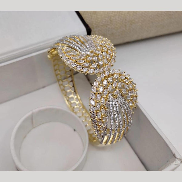 Kavita Art Gold Plated American Diamond Openable Kada