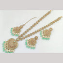 Kavita Art Gold Plated Crystal Stone Pearl And Beads Necklace Set