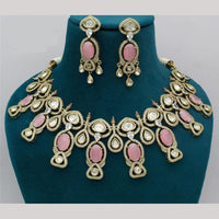 Kavita Art Gold Plated Kundan  And Crystal Stone Necklace Set