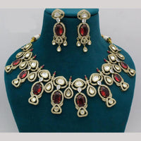 Kavita Art Gold Plated Kundan  And Crystal Stone Necklace Set