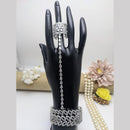 Kavita Art Silver Plated American Diamond Hand Harness