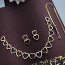 Kavita Art Gold Plated Austrian Stone Necklce Set
