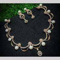 Kavita Art Gold Plated Austrian Stone Necklce Set