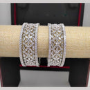 Kavita Art Silver Plated AD Bangle