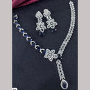 Kavita Art Silver Plated  Adorned with Sparkling American Diamonds Necklace Set
