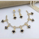 Kavita Art Gold Plated American Diamond Necklace Set