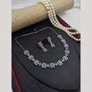 Kavita Art Silver Plated American Diamond Necklace Set