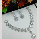 Kavita Art Silver Plated American Diamond Necklace Set