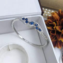 Kavita Art Silver Plated AD Openable Bracelet