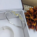 Kavita Art Silver Plated AD Openable Bracelet