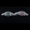 Kavita Art Silver Plated American Diamonds Bracelet