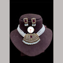 Kavita Art Gold Plated Crystal Stone Pearl And Beads Necklace Set