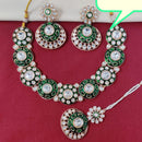 Kavita Art Gold Plated Kundan Stone And Meenakari Necklace Set