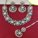 Kavita Art Gold Plated Kundan Stone And Meenakari Necklace Set