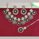 Kavita Art Gold Plated Kundan Stone And Meenakari Necklace Set