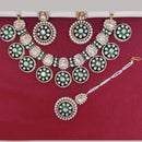 Kavita Art Gold Plated Kundan Stone And Meenakari Necklace Set