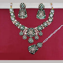 Kavita Art Gold Plated Kundan Stone And Meenakari Necklace Set