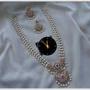 Kavita Art Elegant Gold Plated Austrian Stones And Pearl Necklace Set