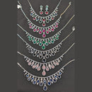 Kavita Art Silver Plated American Diamond Necklace Set