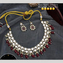 Kavita Art Gold Plated Crystal Stone And Beads Necklace Set